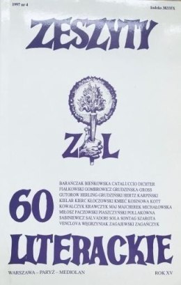 Zeszyty literackie 60 4/1997