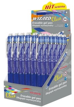 Długopis wymazywalny Wizard 0.7 niebieski (24szt)