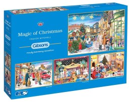 Puzzle 4x500 Magia świąt Bożego Narodzenia G3