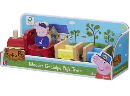 Peppa Pig - Drewniany pociąg z figurką