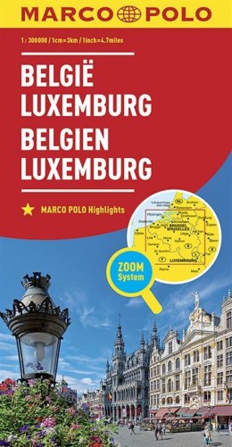 Mapa ZOOM System.Belgia,Luxemburg plan miasta