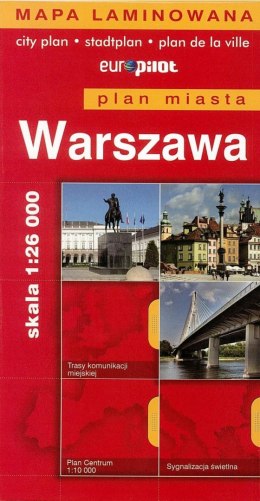 Plan Miasta EuroPilot. Warszawa laminat