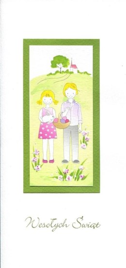 Karnet Wielkanoc DL W16 - Dzieci