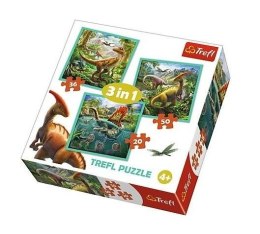 Puzzle 3w1 Niezwykły świat dinozaurów TREFL