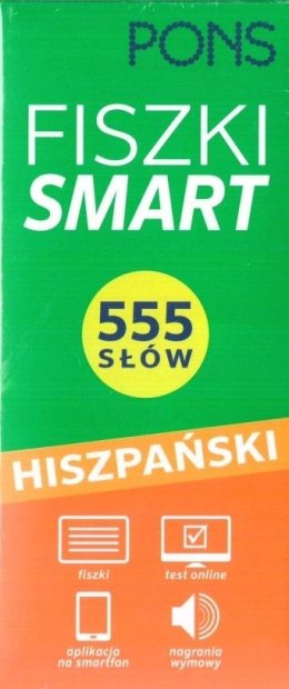 Fiszki Smart 555 słów. Hiszpański w.2022