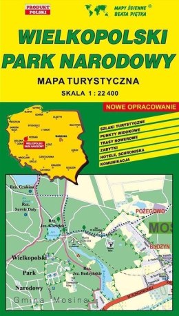 Wielkopolski PN 1:22 400 mapa turystyczna PIĘTKA