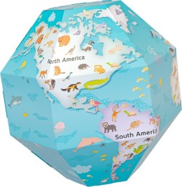 Globus 3D do składania - Zwierzęta