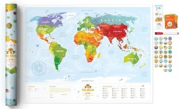 Mapa zdrapka - Travel Map Kids Sights