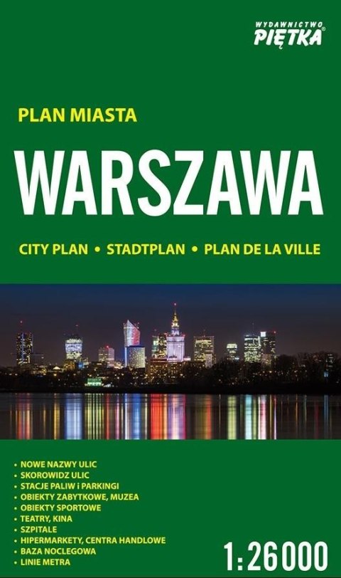 Warszawa 1:26 000 plan miasta PIĘTKA