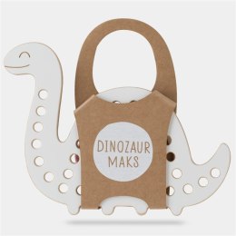 Dinozaur Maks.Drewniana przeplatanka Montessori
