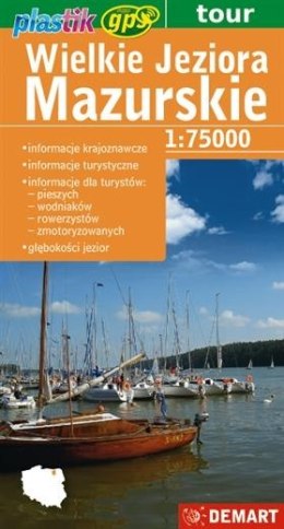 Mapa - Wielkie Jeziora Mazurskie 1:75000