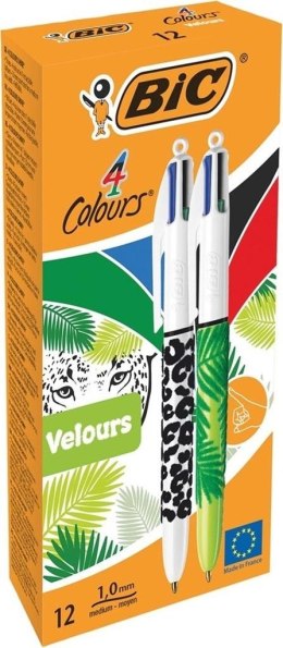 Długopis 4 Colours Velour mix (12szt) BIC