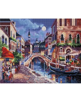 Mozaika diamentowa - Wenecja nocą 40x50cm