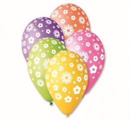 Balony premium Kwiatuszki 31cm 5szt
