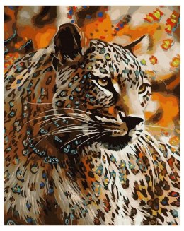 Malowanie po numerach - Dziki kot 40x50cm