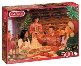 Puzzle 500 Falcon Christmas Świąteczny posiłek G3