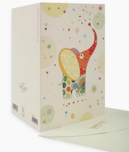 Karnet B6 + koperta Słoń