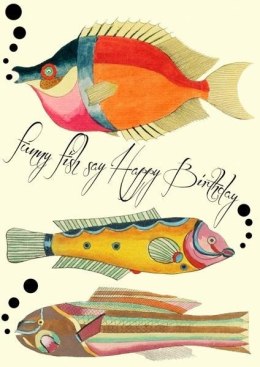 Karnet B6 z kopertą Urodziny Ryby