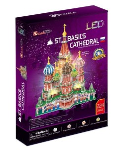 Puzzle 3D Katedra Świętego Bazyla LED
