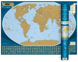 Mapa zdrapka - Świat/The Word 1:50 000 000 w.ang