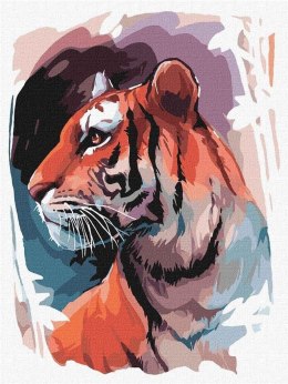 Malowanie po numerach - Spojrzenie tygrysa 30x40