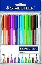 Długopis jednorazowy trójkątny 10 kolorów