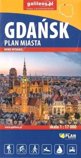 Plan miasta - Gdańsk 1:17 000 w.2022