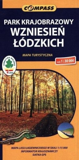 Mapa turystyczna - PK Wzniesień Łódzkich 1:30 000