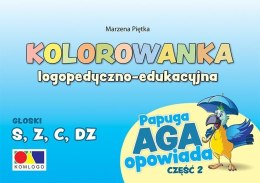 Kolorowanka Papuga Aga opowiada cz.2 - S, Z,C, DZ