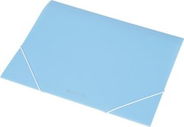 Teczka na gumkę A4 transparentna EX4302 niebieska
