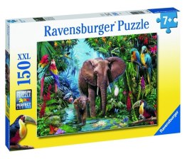Puzzle 150 Słonie w dżungli XXL