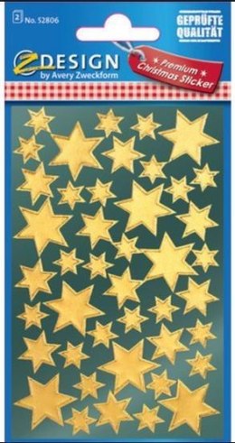 Naklejki - Złote gwiazdy