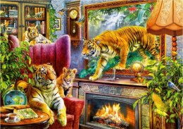 Puzzle 1000 Rodzina tygrysów