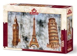 Puzzle 1000 Trzy miasta - Trzy wieże