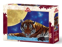 Puzzle 500 Tygrys i księżyc