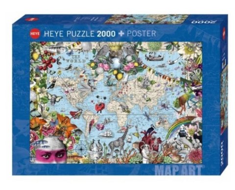 Puzzle 2000 Dziwny świat (Puzzle+plakat)