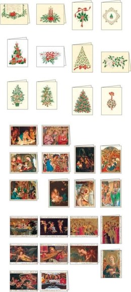 Karnet świąteczny mini z kopertą LPN 7,5 x 10 cm