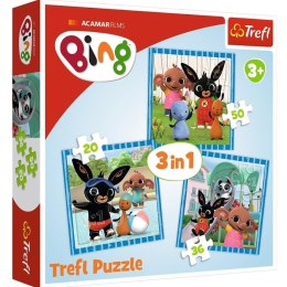 Puzzle 3w1 Zabawy z przyjaciółmi TREFL