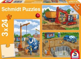 Puzzle 3x24 Uwaga! Roboty budowlane G3
