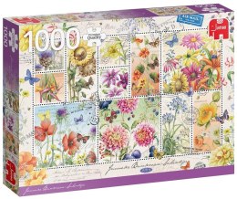 Puzzle 1000 PC Znaczki z letnimi kwiatami G3