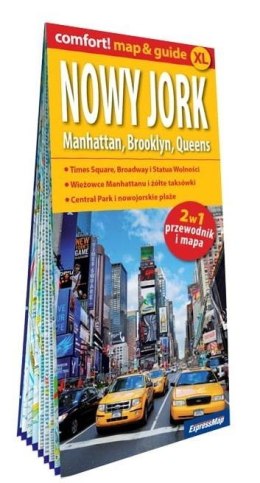 Comfort! map&guide Nowy Jork. Manhattan 2w1 w.2023