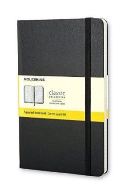 Notes Classic 9x14 tw. kratka- czarny MOLESKINE