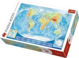 Puzzle 4000 Wielka mapa fizyczna świataTREFL