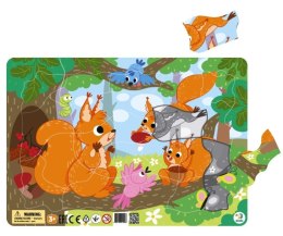 Puzzle ramkowe 21 Wiewiórki
