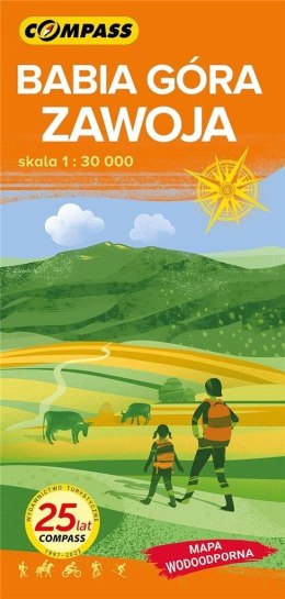 Mapa tur. - Babia Góra, Zawoja lam 1:30 000 w.2022