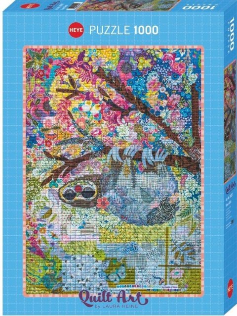 Puzzle 1000 Quilt Art - Leniwiec