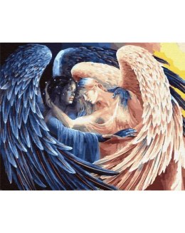 Malowanie po numerach - Uścisk anioła 40x50cm