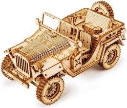 Puzzle Drewniane 3D Jeep Wojskowy