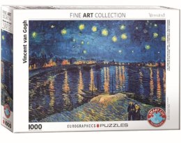 Puzzle 1000 Gwiaździsta noc nad Ronem, van Gogh