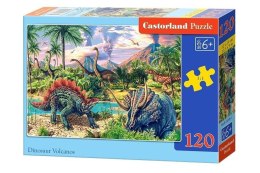 Puzzle 120 Dinosaur Volcanos CASTOR